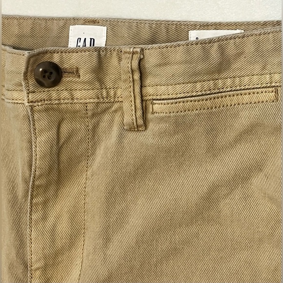 GAP Women’s Beige Tan Khaki High Rise Wide Leg Crop Trousers Pants Size 8 - Picture 6 of 16